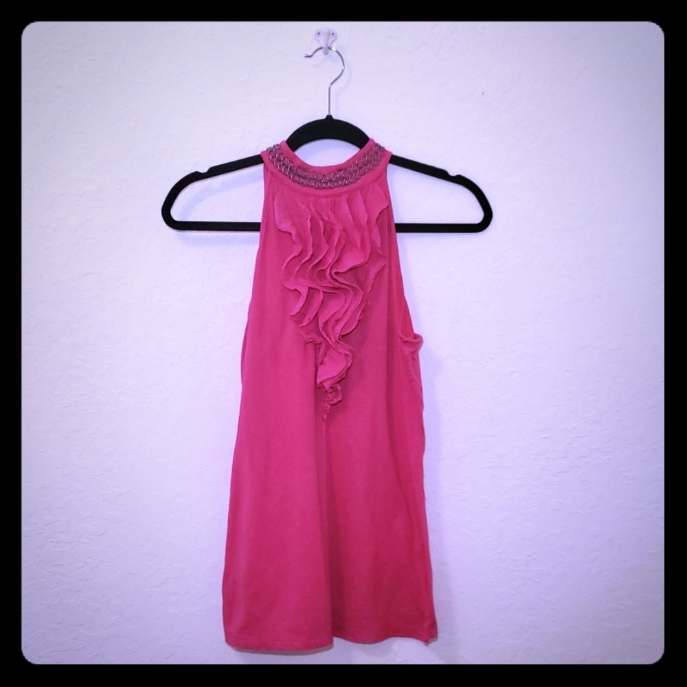 Slimming longer length Decorative Neckline Tank